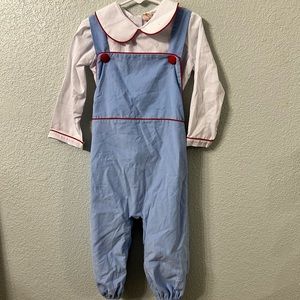 Smockingbird overall and shirt set